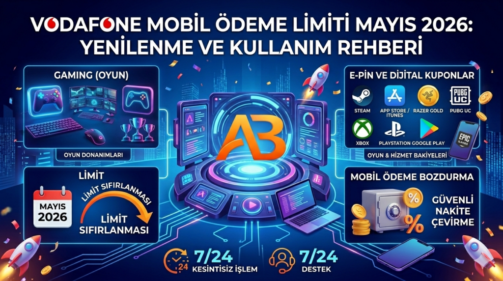 Vodafone mobil ödeme bozdurma işlemi