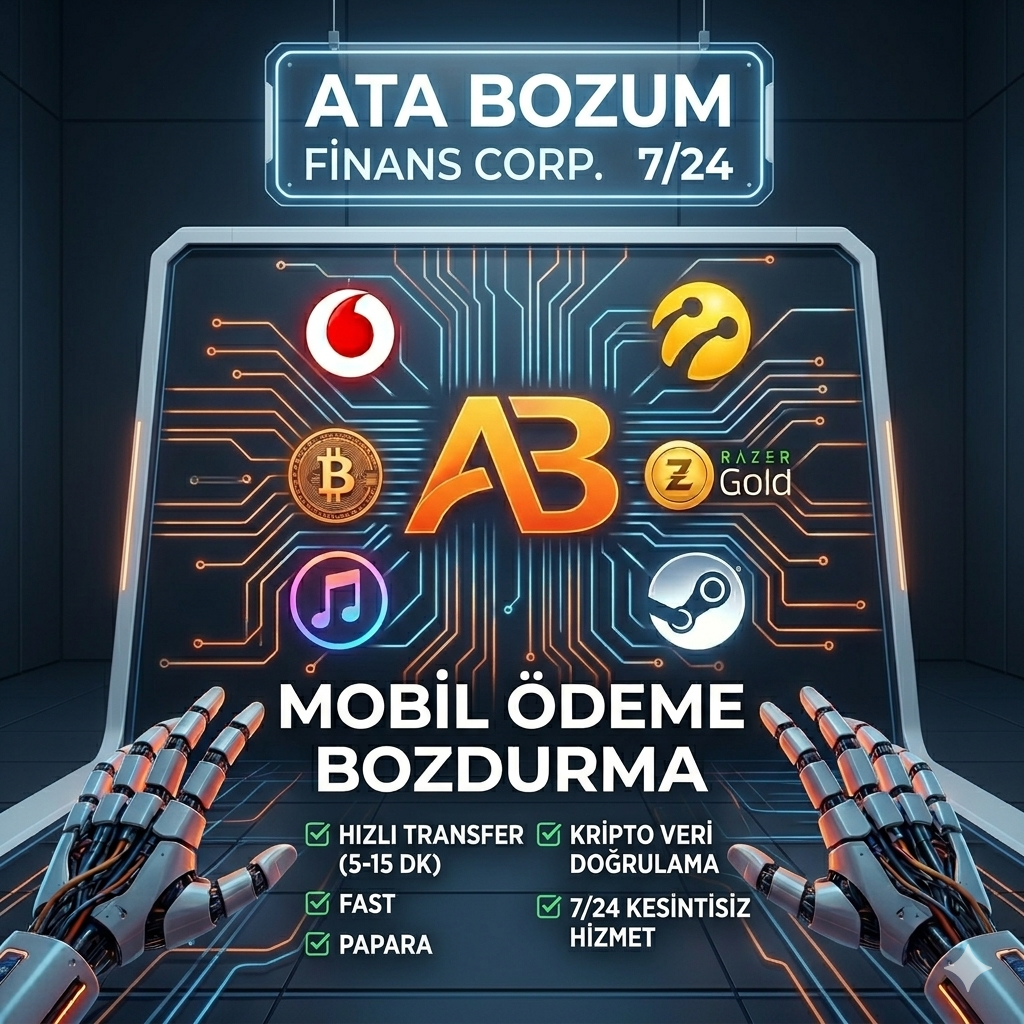Ata Bozum 7/24 mobil ödeme bozdurma akışı — WhatsApp talebi ve FAST ödeme